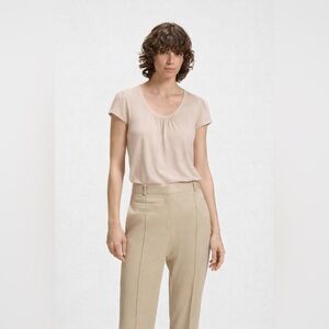 Hugo Boss Soft Beige Short Sleeve Top